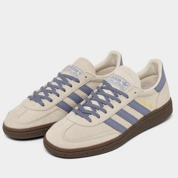adidas Shoes - Adidas Handball Spezial Logo Print Sneakers in Silver Violet Size 8